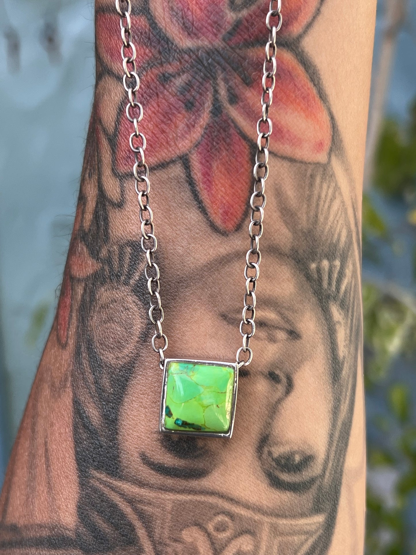 Green Pendant Necklace