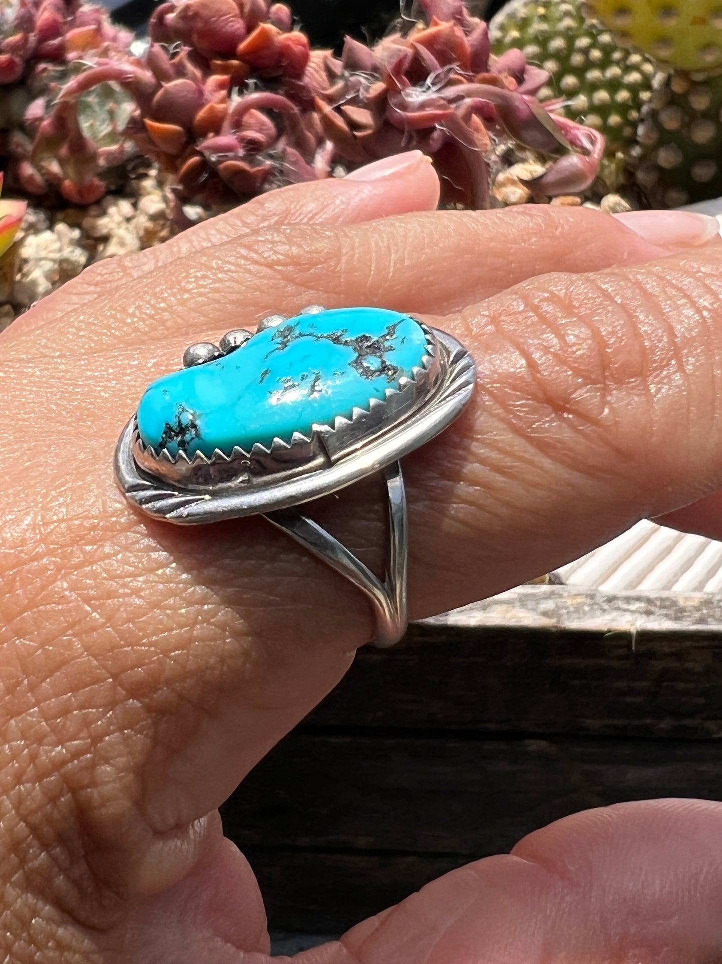 Freeform Turquoise Ring