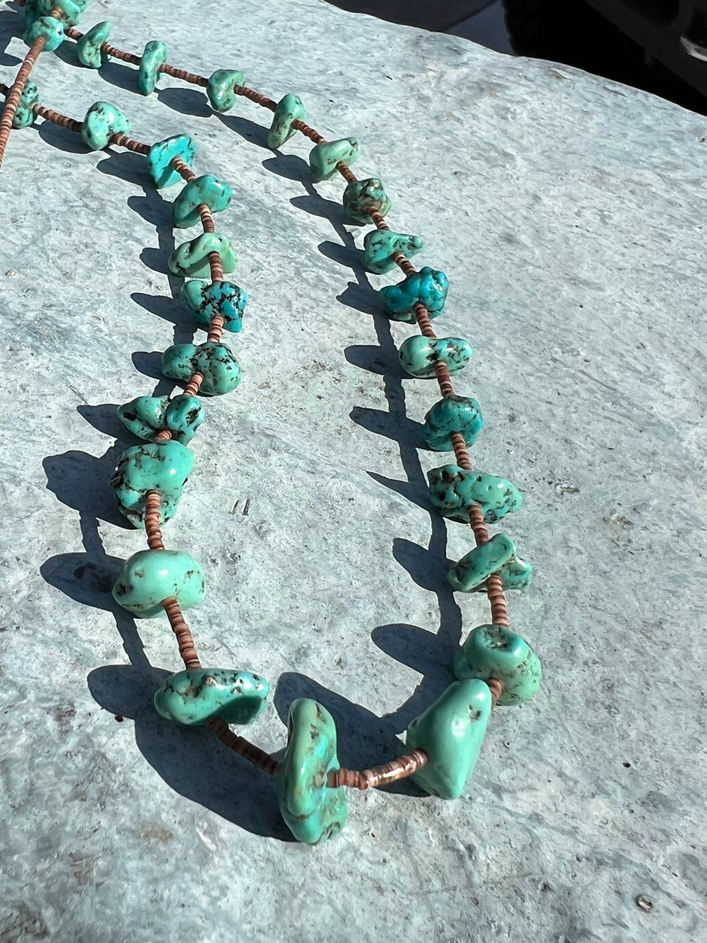 Vintage Heishi Nugget Necklace