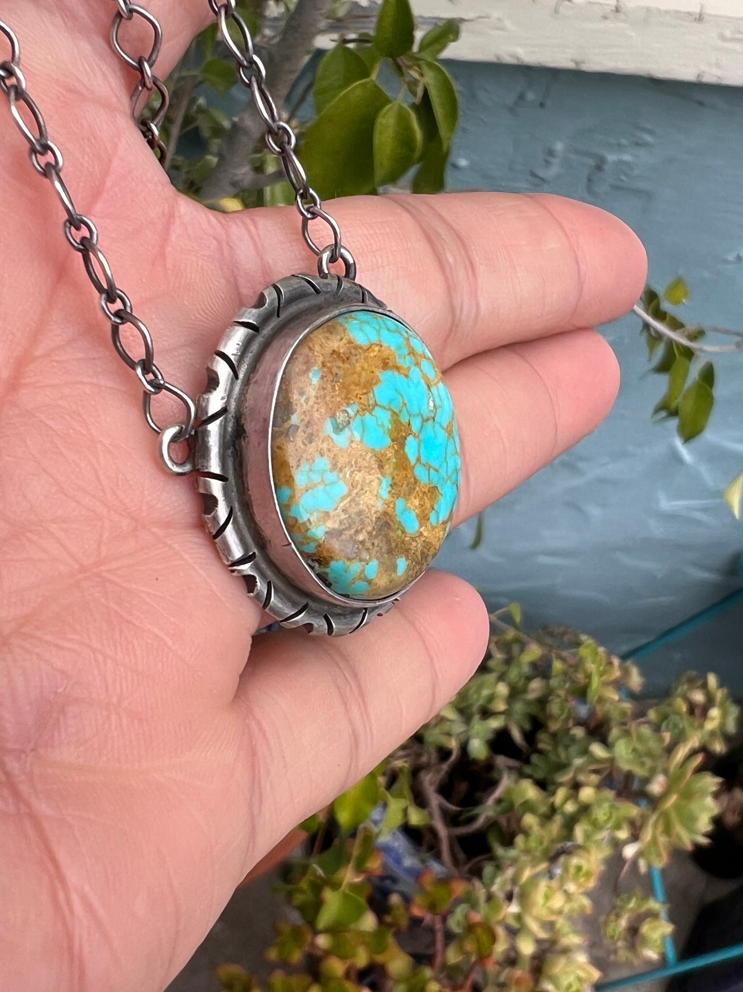 Number 8 pendant necklace