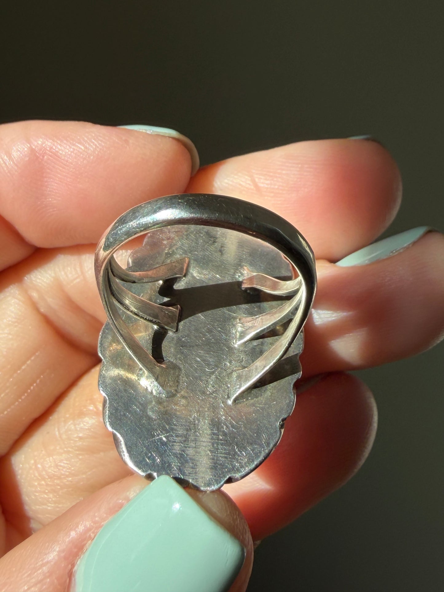 Shadowbox Coral Ring