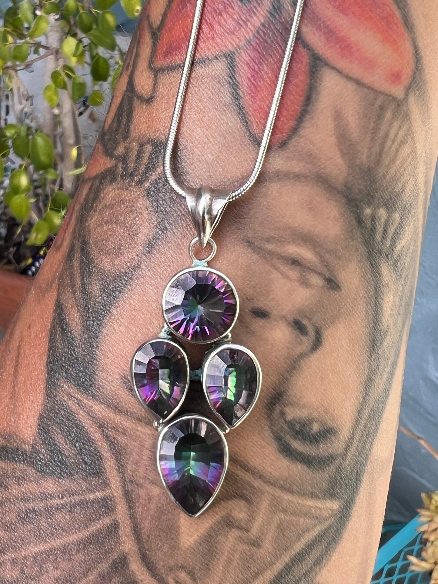 Mystic Topaz necklace