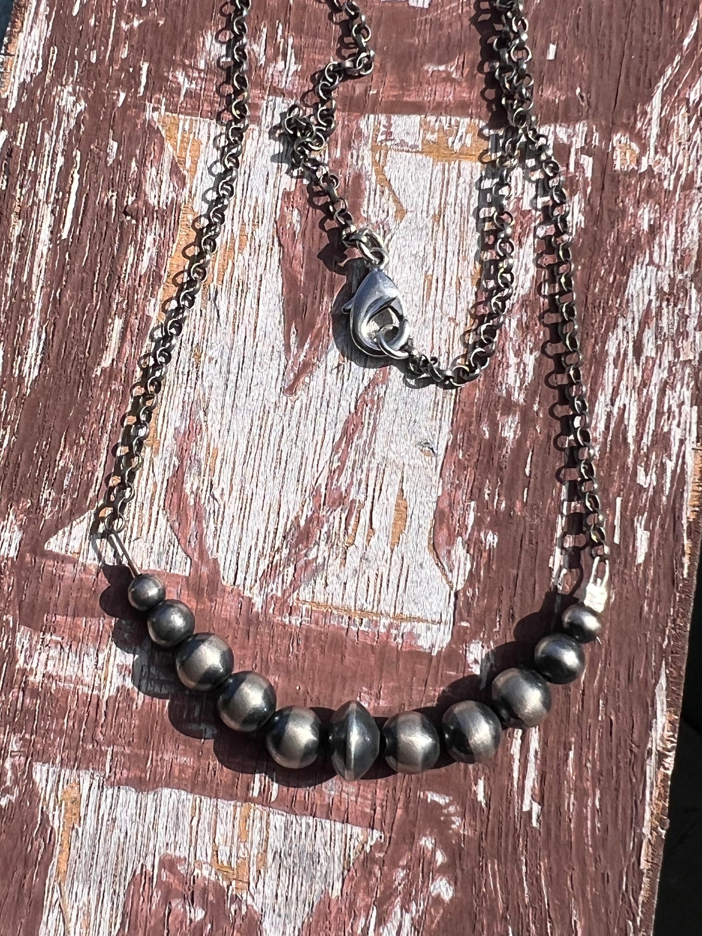 Sterling pearl necklace