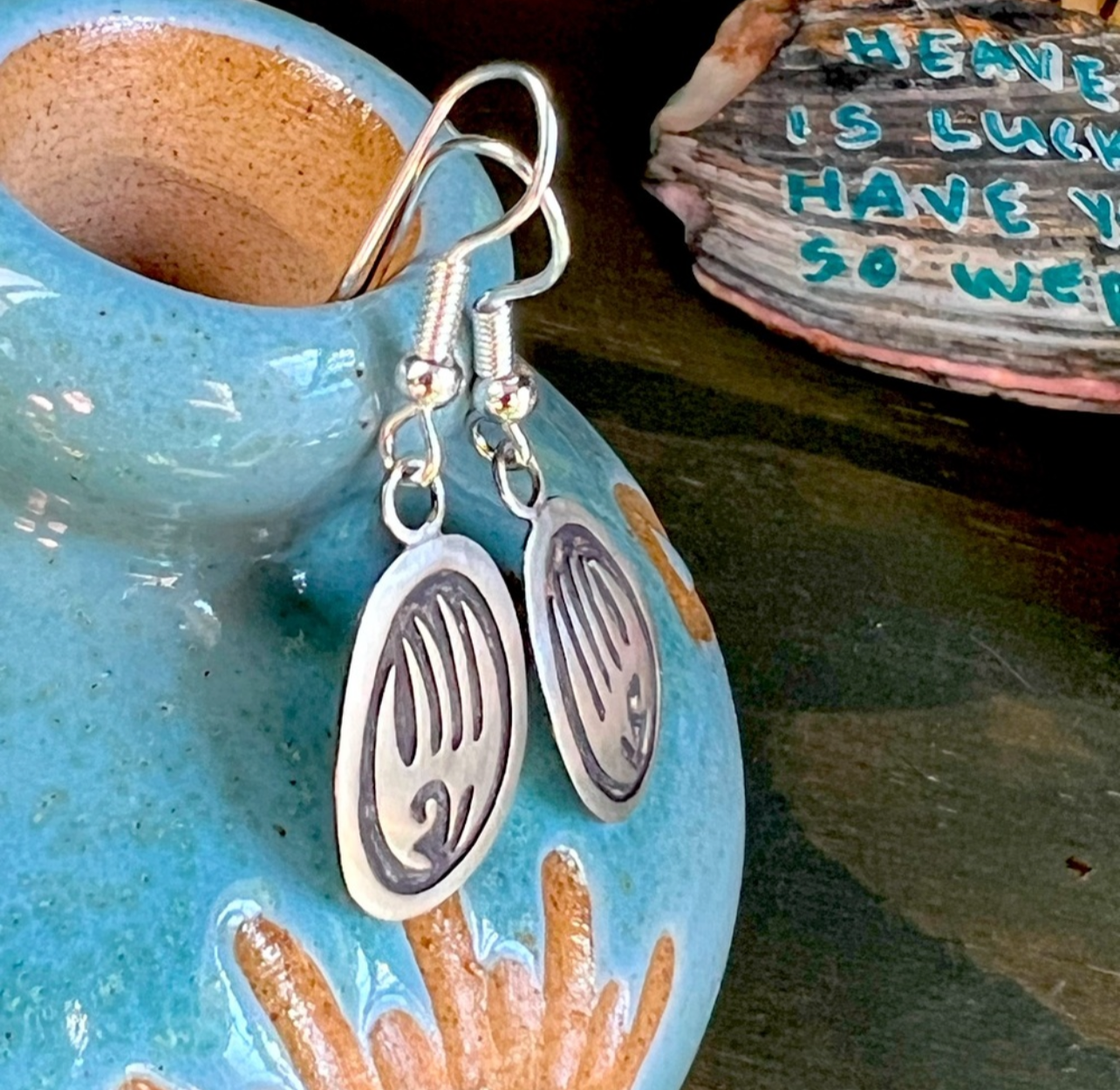 Hopi Bear Paw Earrings