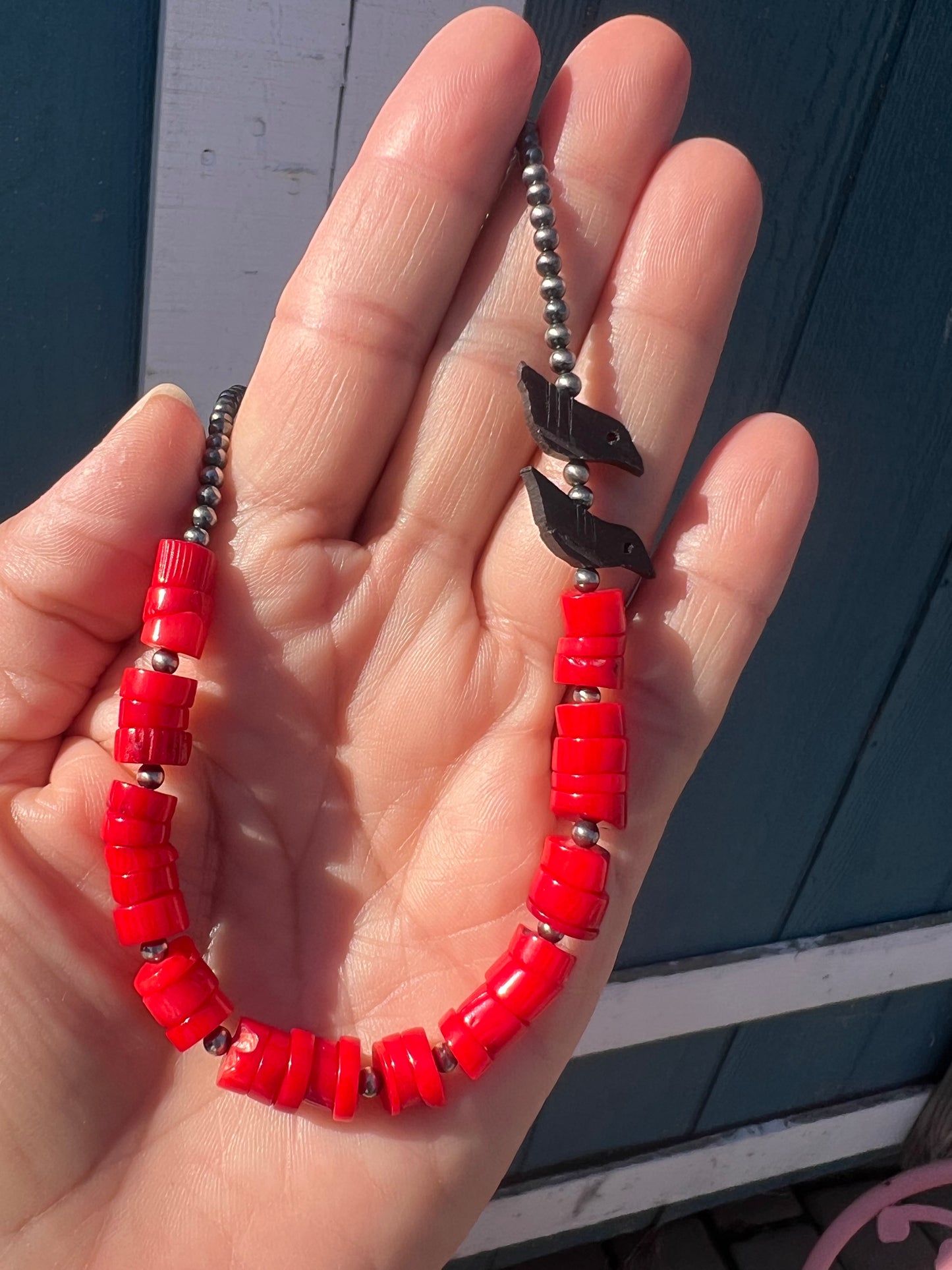 Coral Nugget Necklace