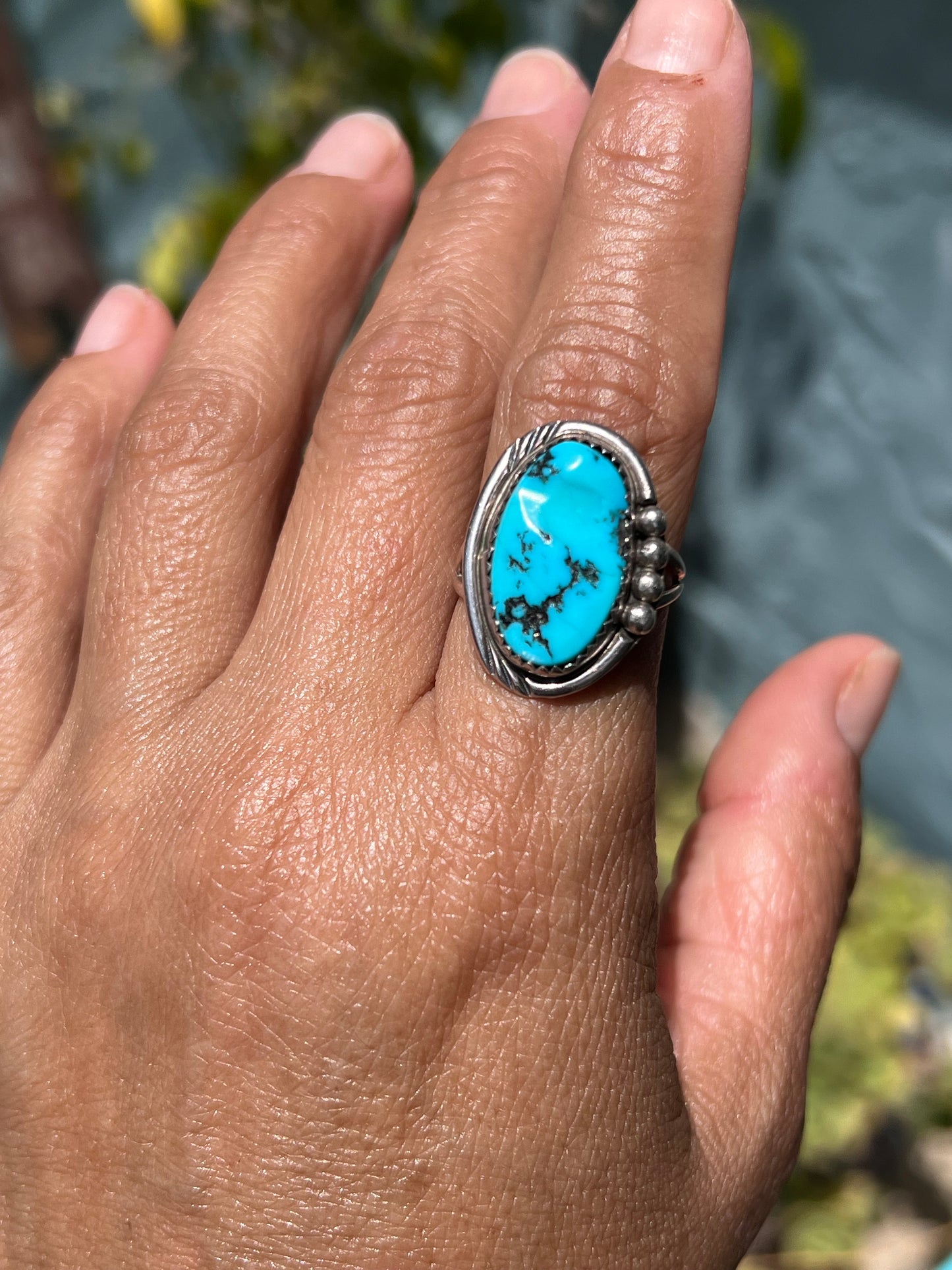 Freeform Turquoise Ring