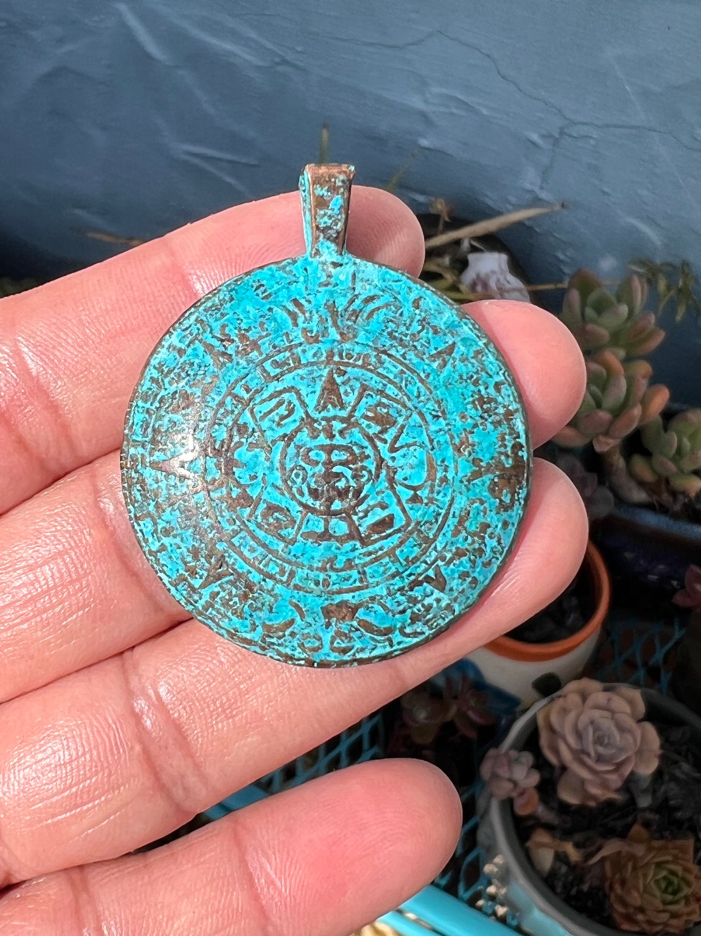 Aztec Sun Pendant