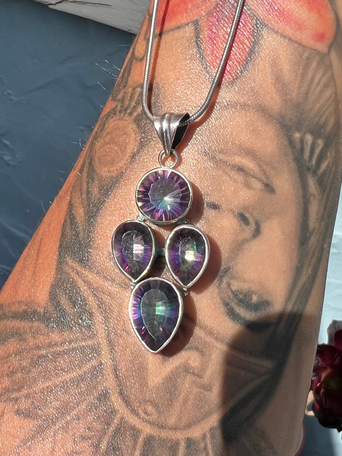 Mystic Topaz necklace