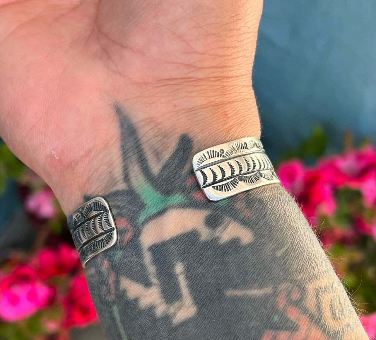Turquoise and Sterling Cuff