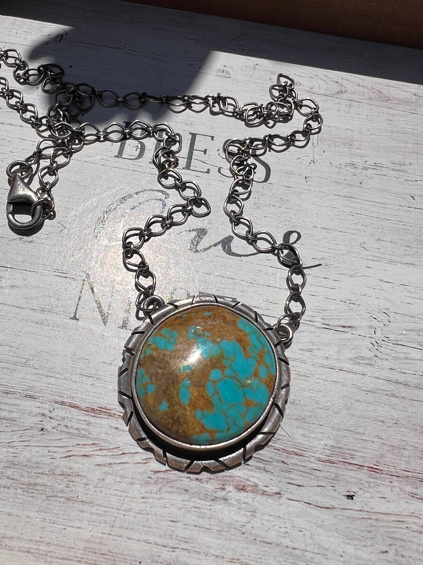 Number 8 pendant necklace