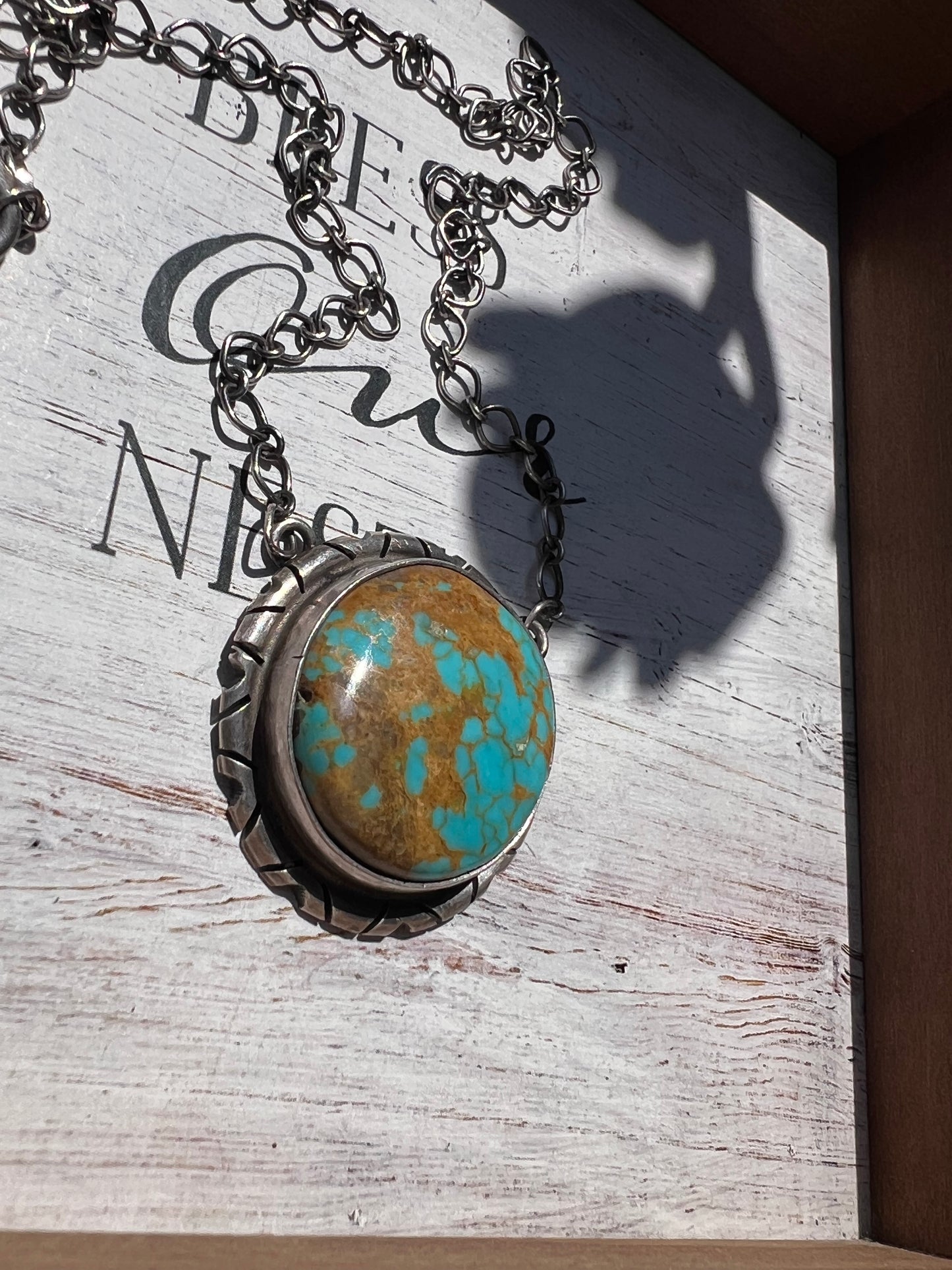 Number 8 pendant necklace