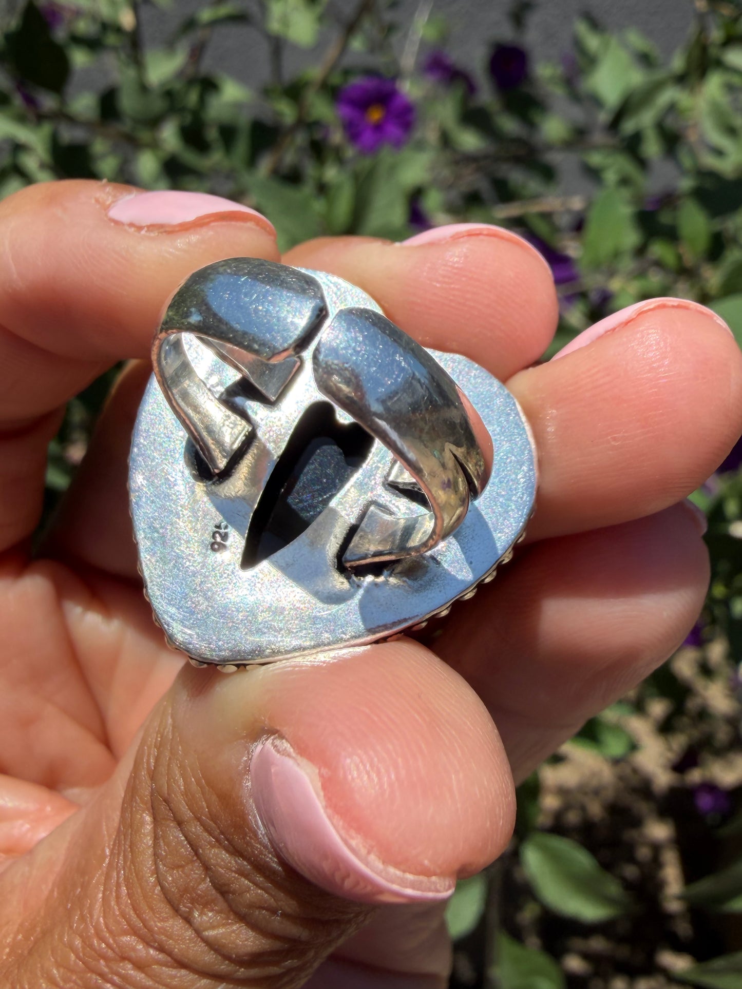 Onyx Heart Ring