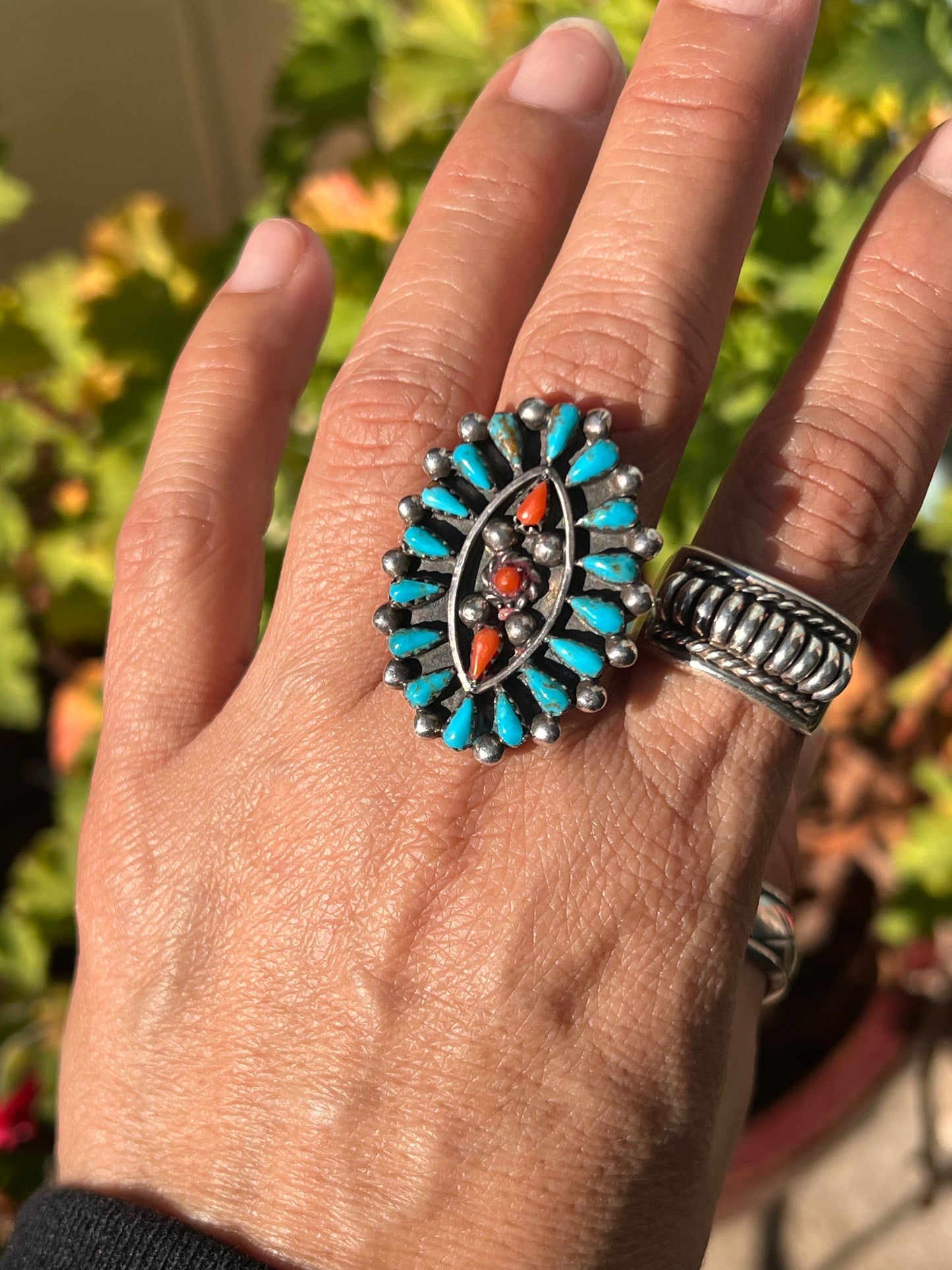 Vintage Petit Point Cluster Ring