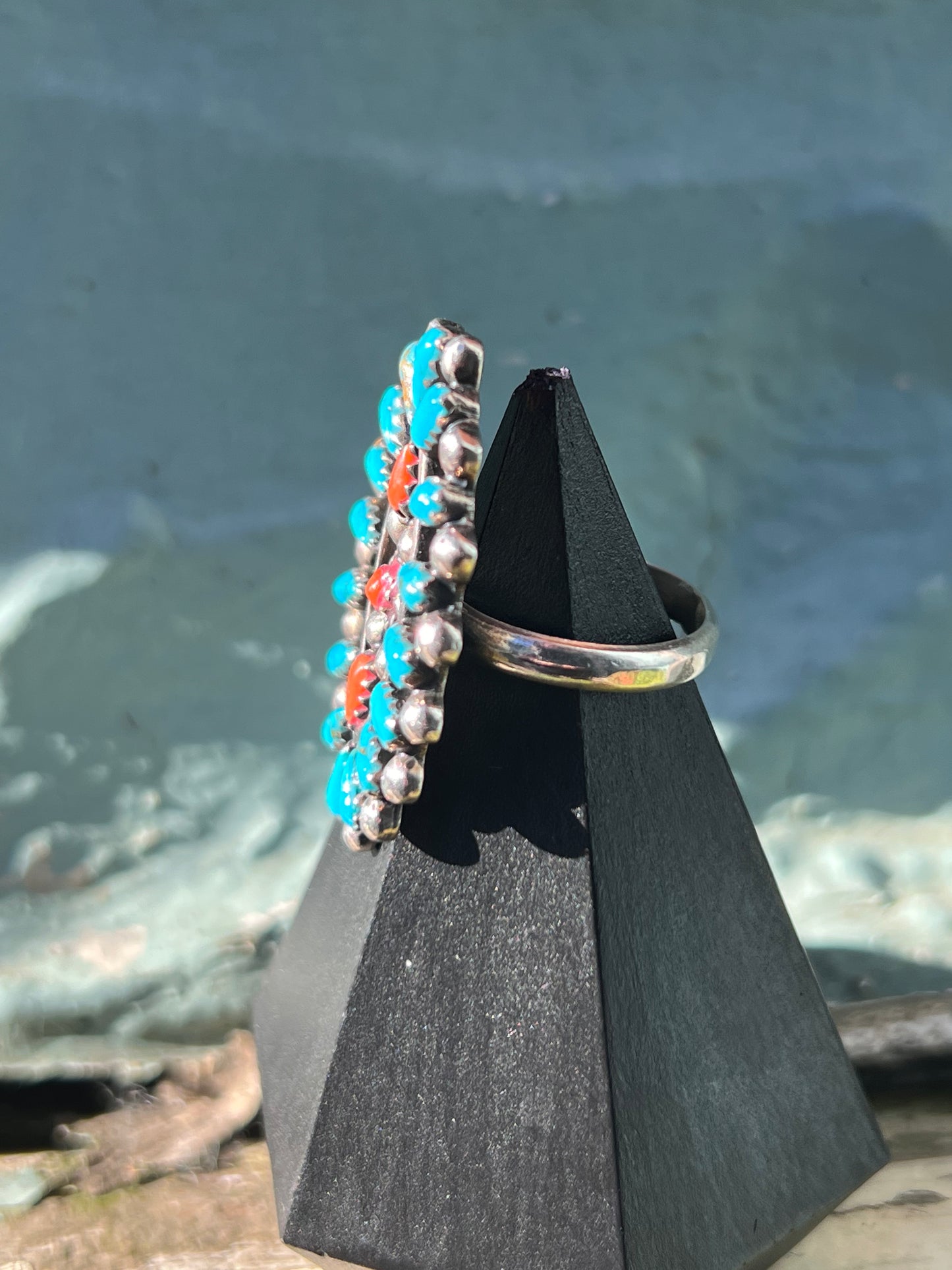 Vintage Petit Point Cluster Ring