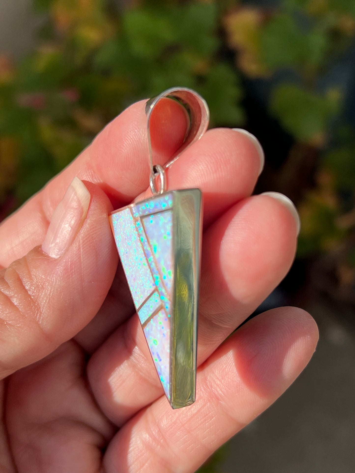 Opal Inlay Pendant