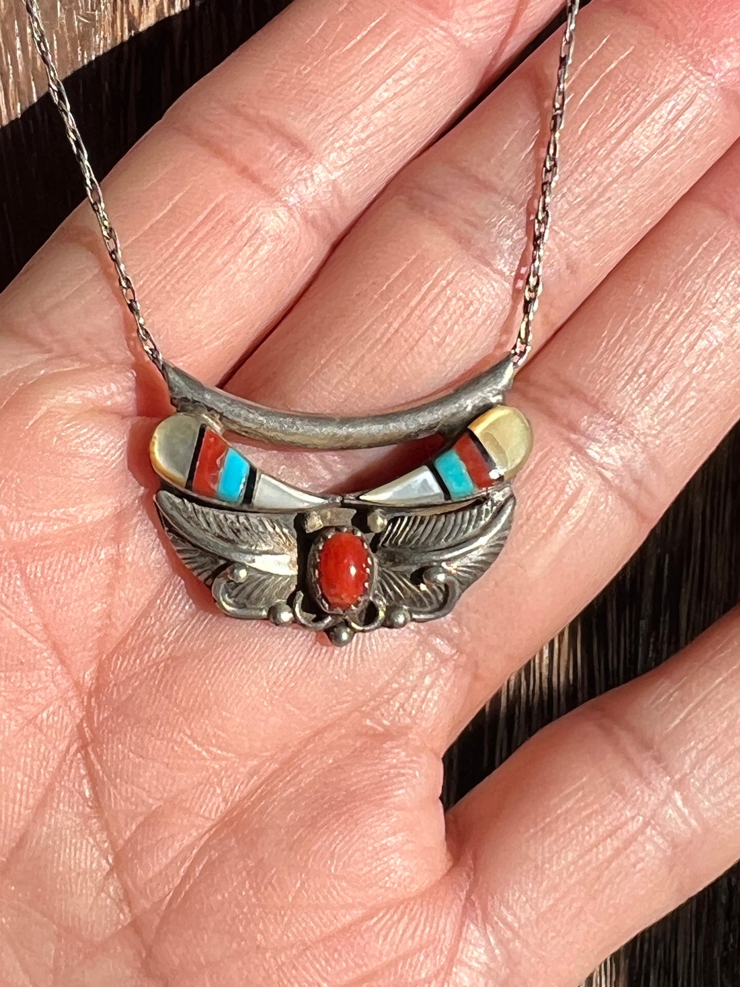 Vintage Navajo Pendant Necklace