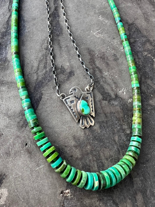 Green Heishi Necklace