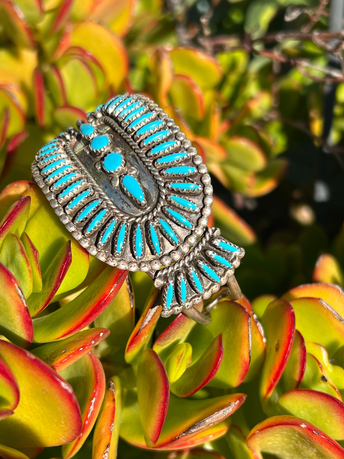 Zuni Needlepoint cuff