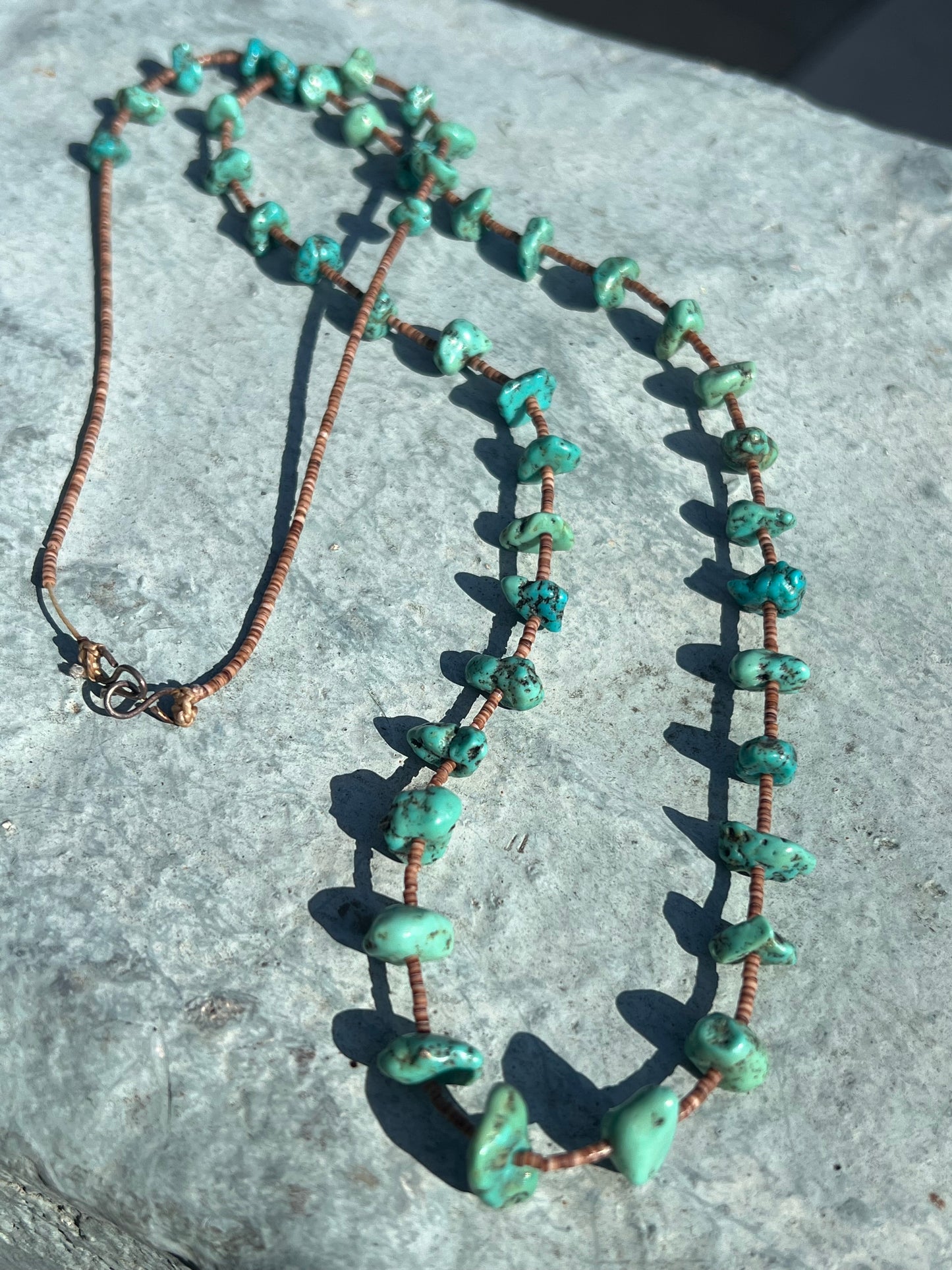 Vintage Heishi Nugget Necklace