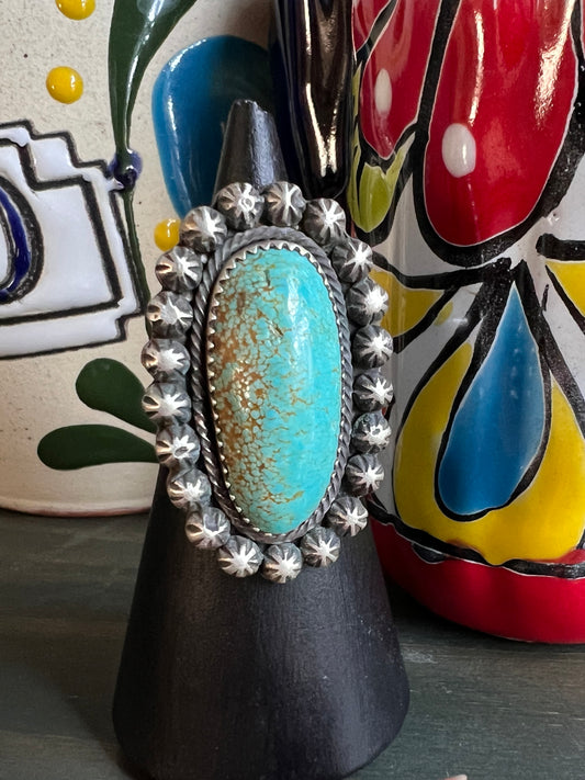 Number 8 Turquoise Ring