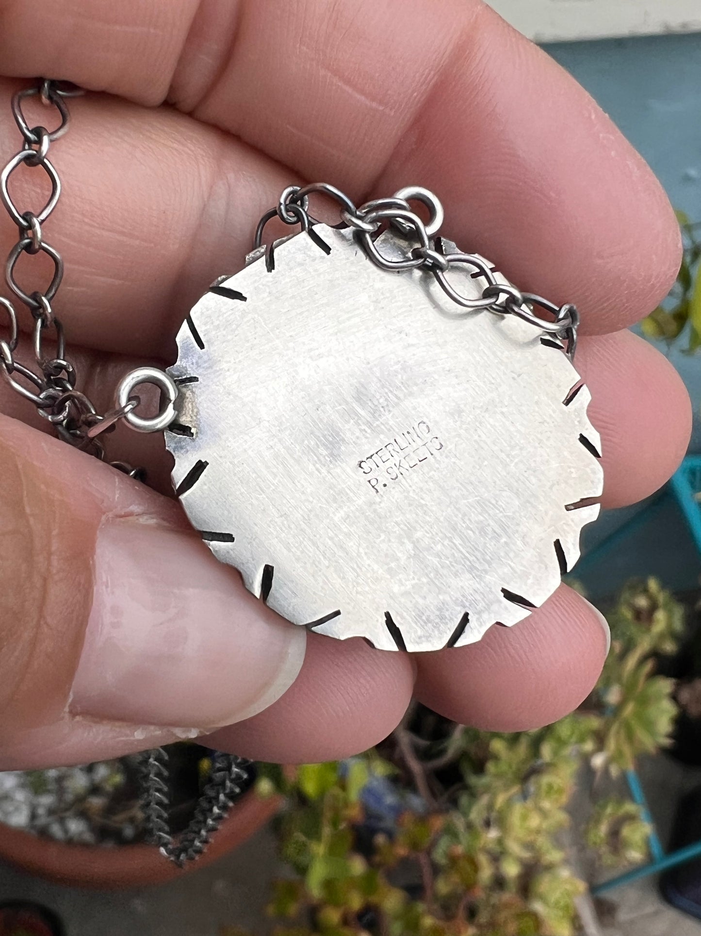 Number 8 pendant necklace