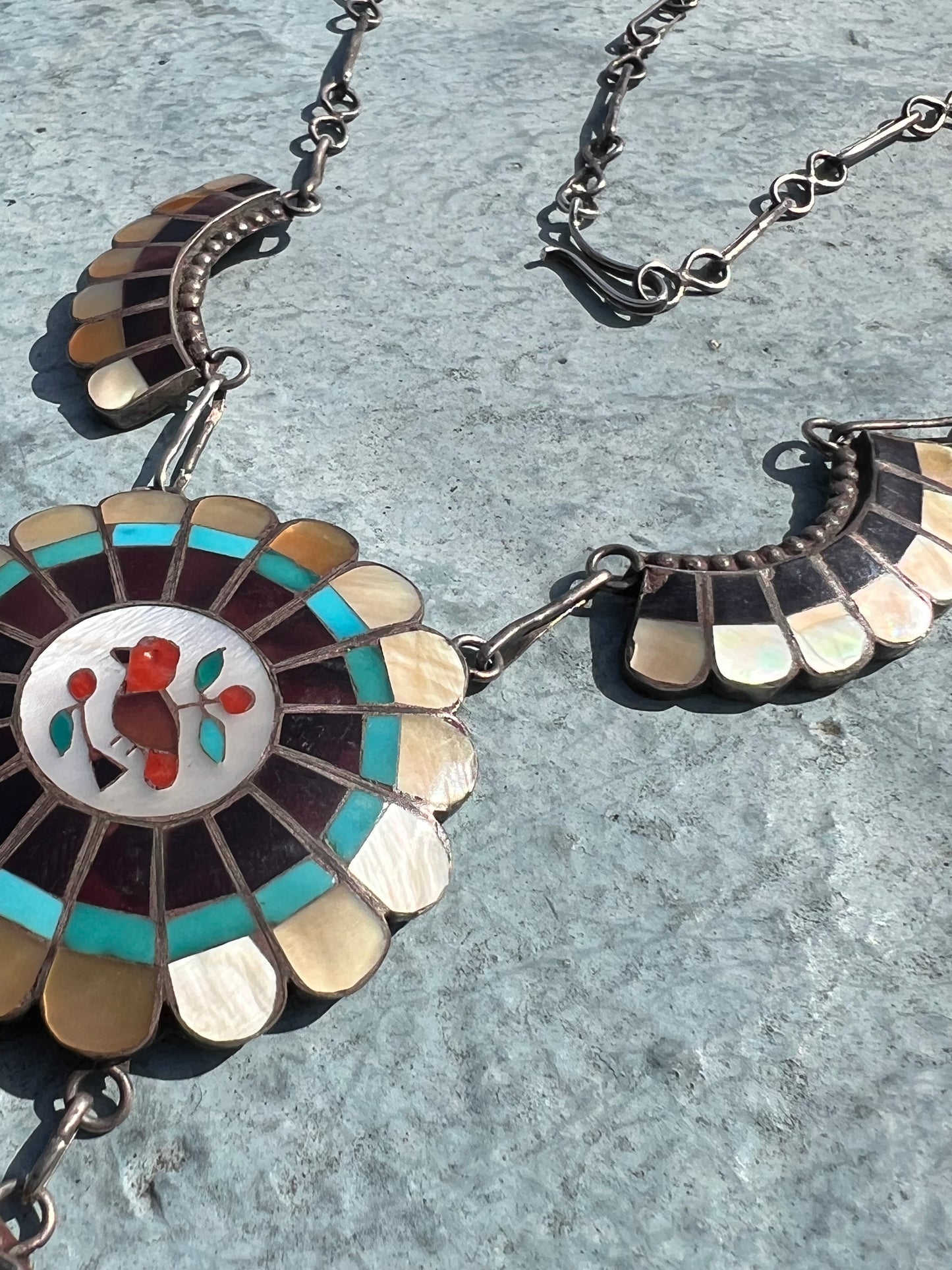 Inlay Bird Necklace