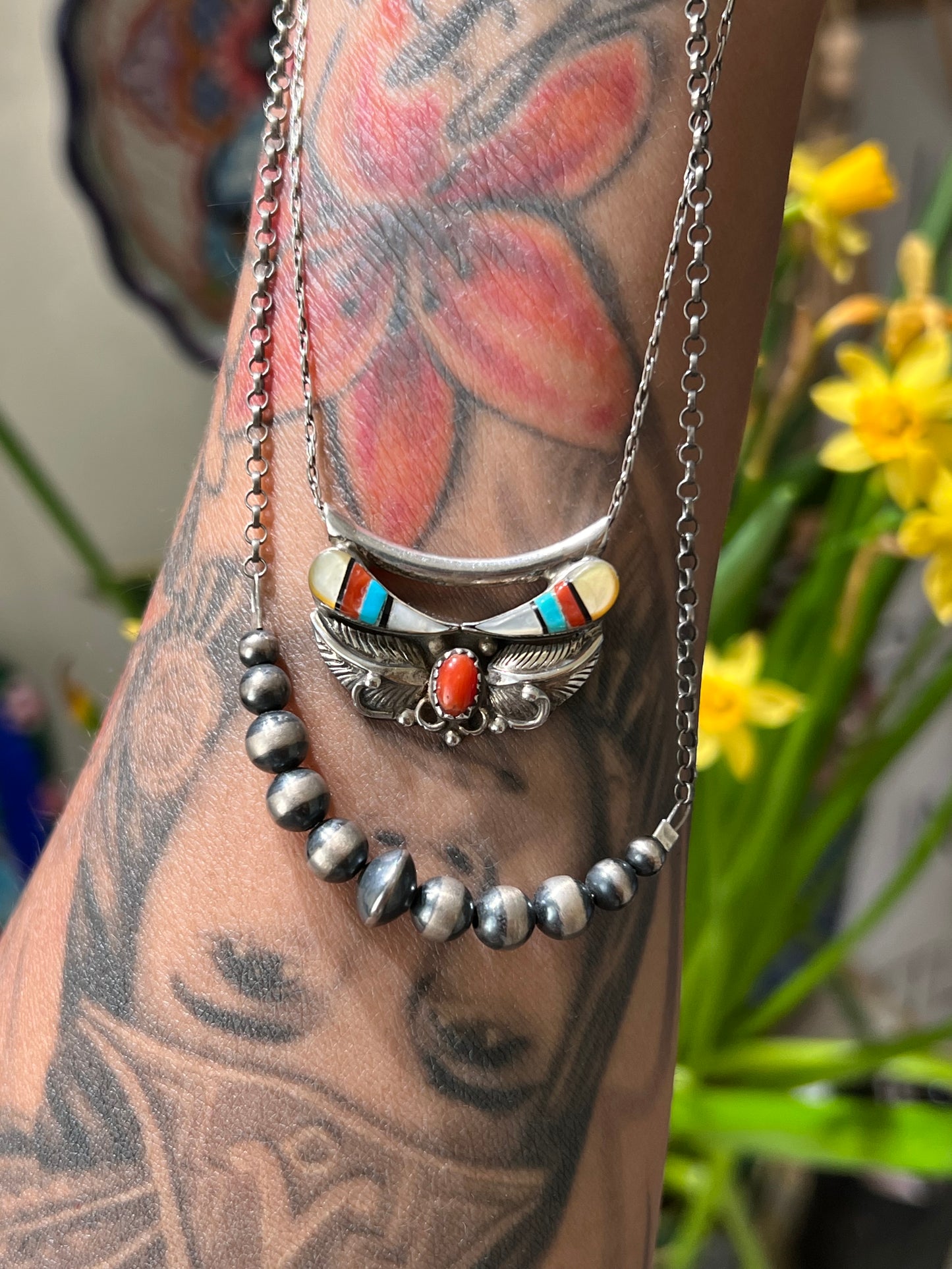Vintage Navajo Pendant Necklace