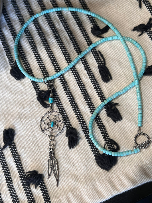Heishi Dream Catcher Necklace
