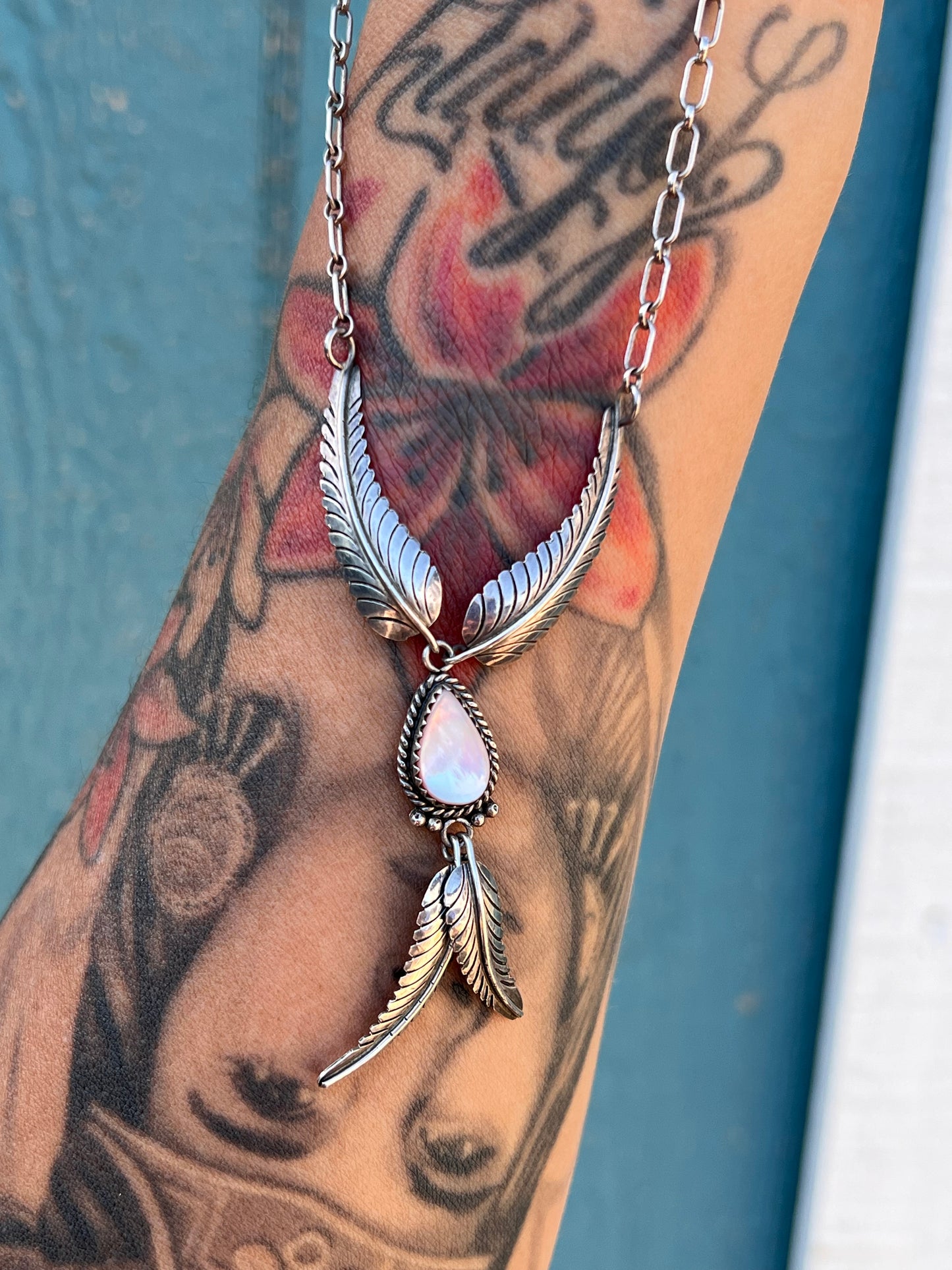 Pink Mother of Pearl Necklace