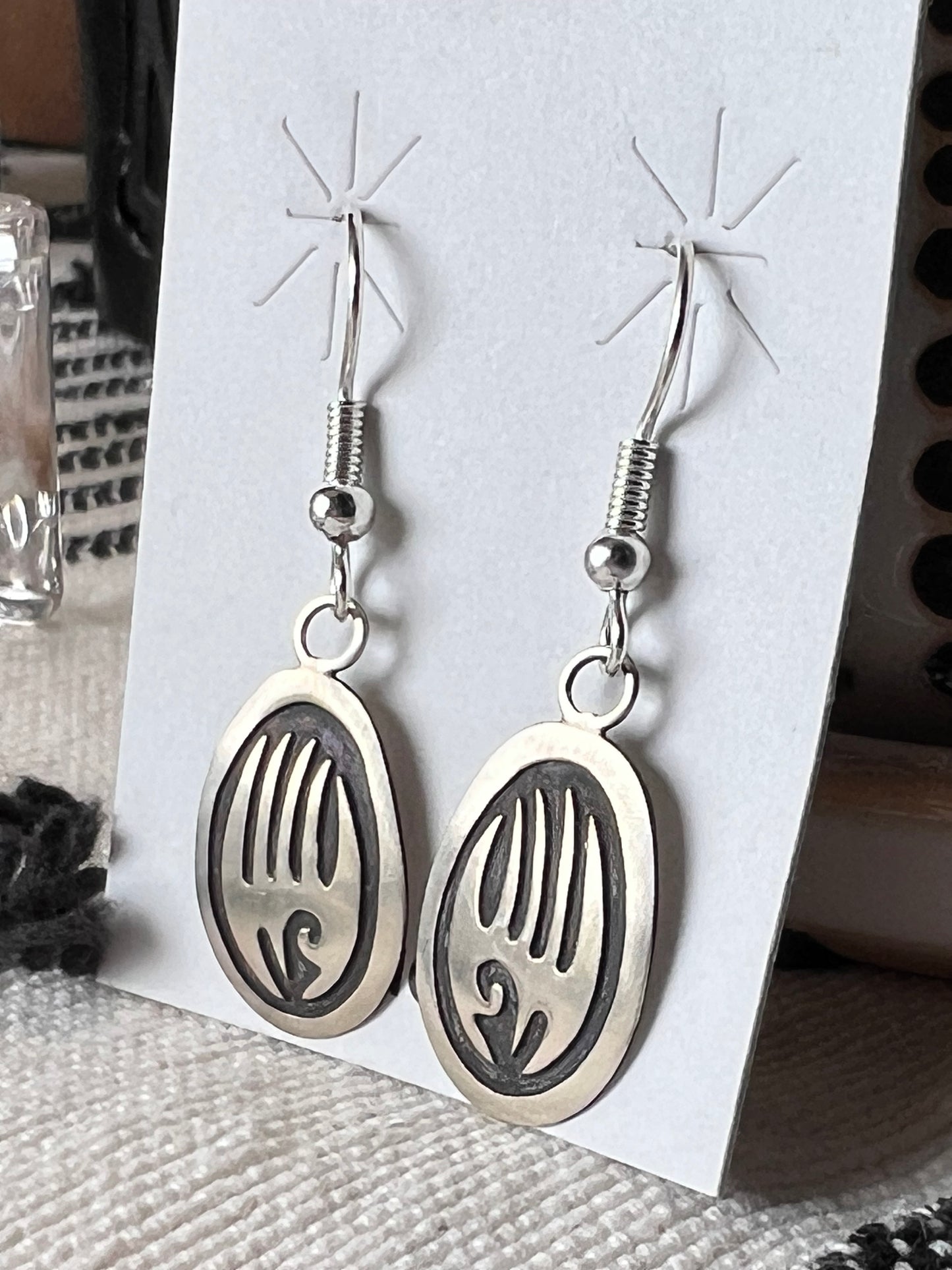 Hopi Bear Paw Earrings