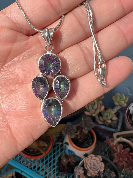 Mystic Topaz necklace