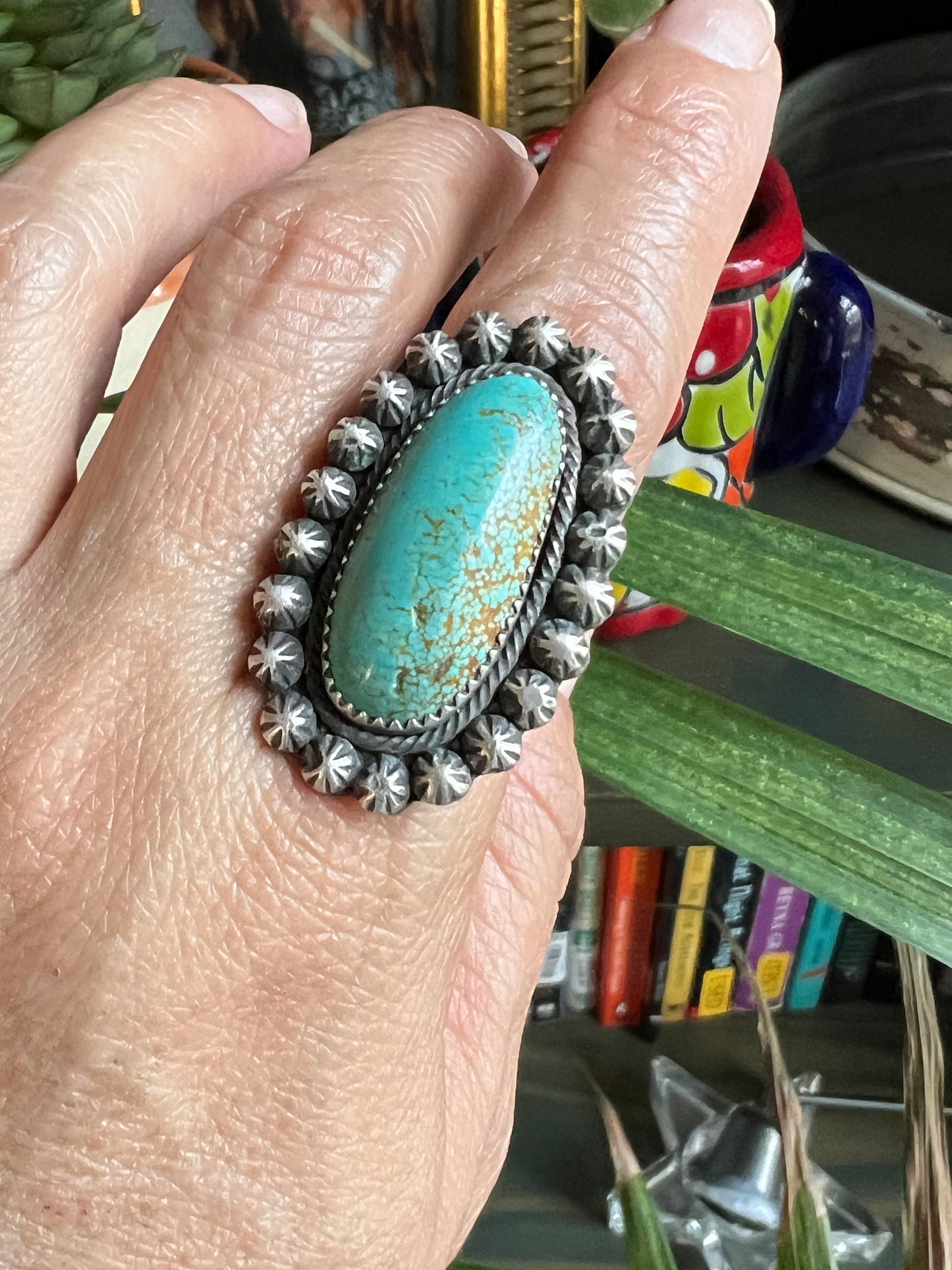 Number 8 Turquoise Ring