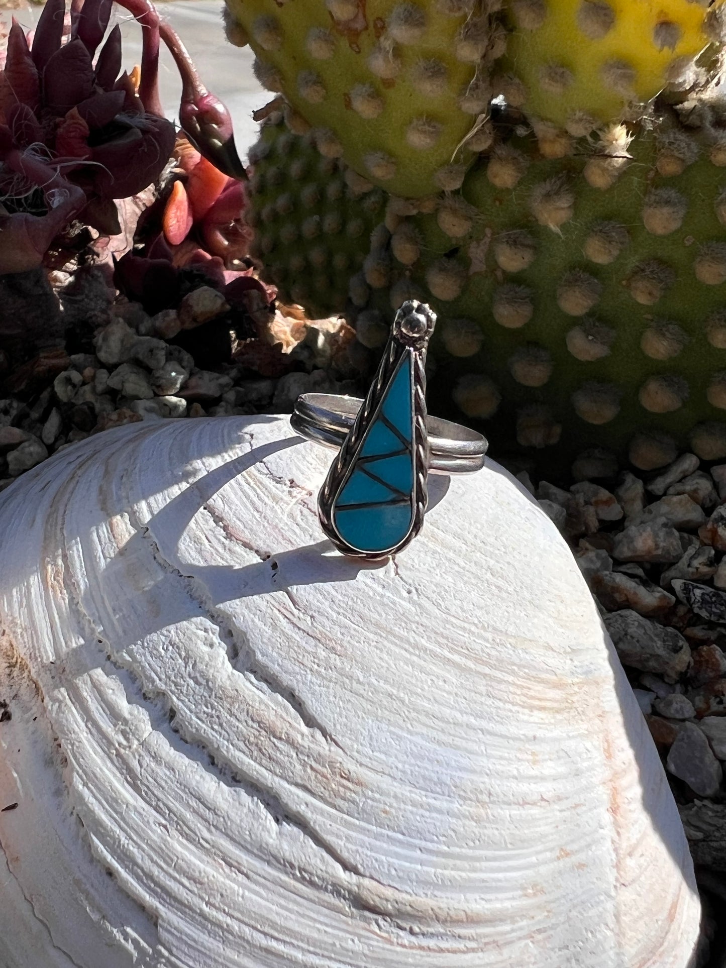 Small Turquoise Inlay Ring