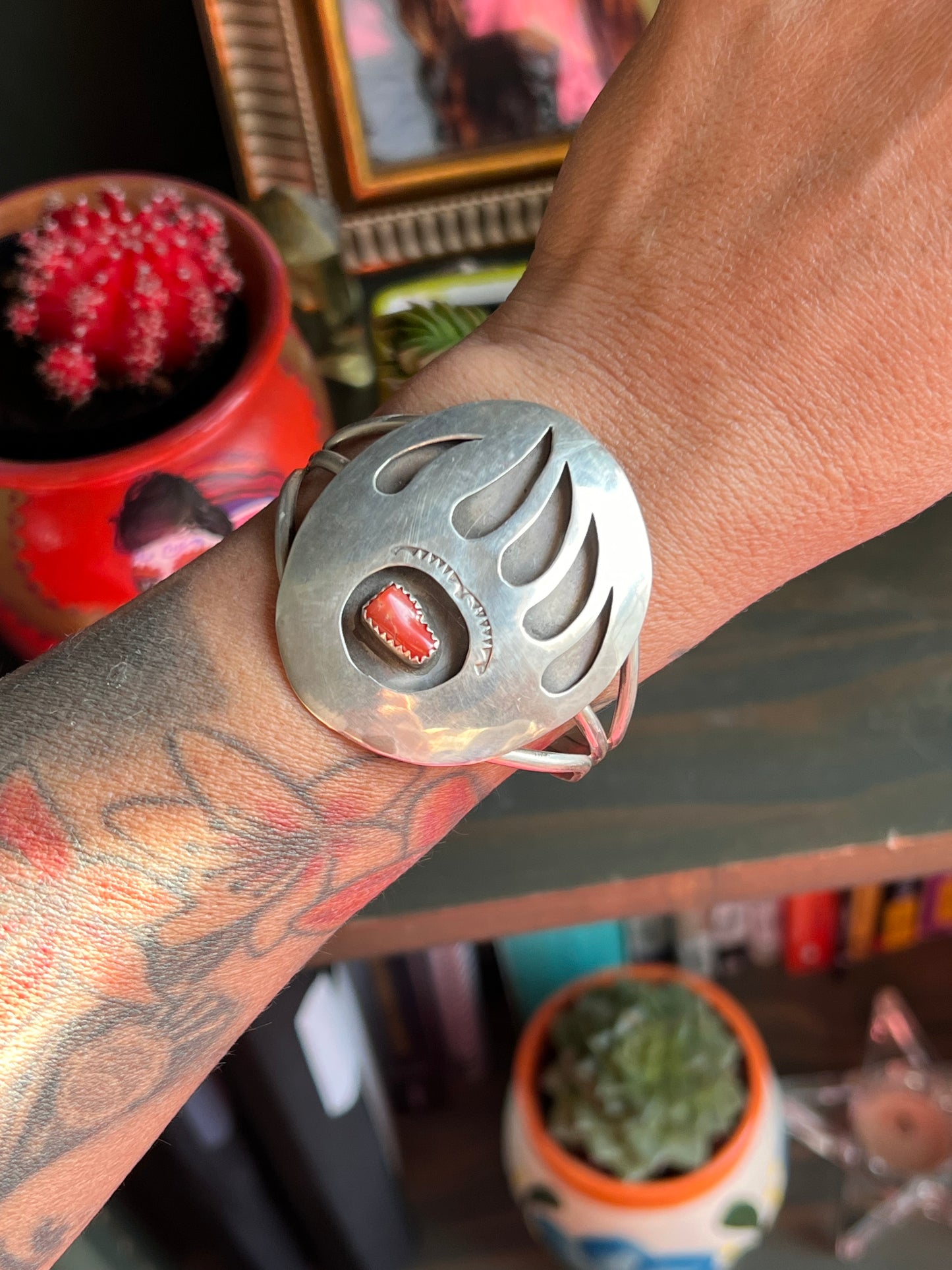 Bear Paw Coral Cuff