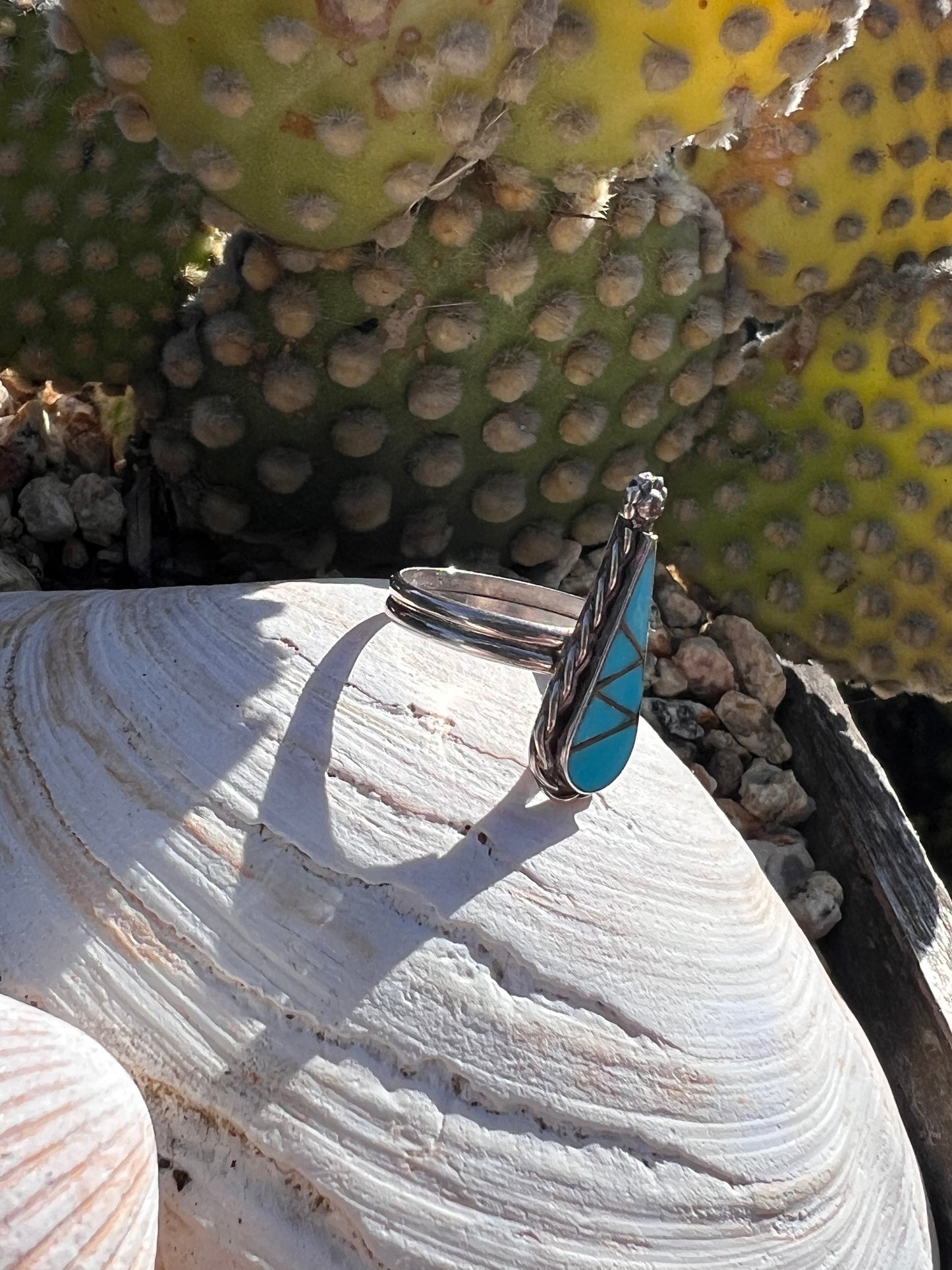Small Turquoise Inlay Ring