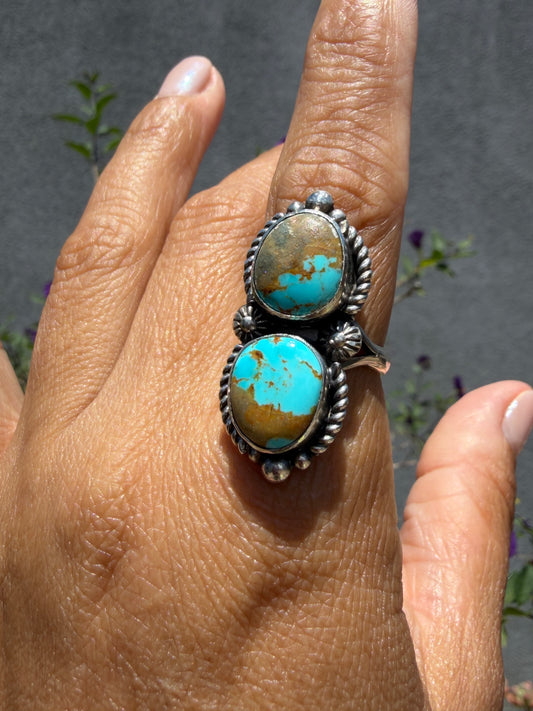 2-Stone Number 8 Ring