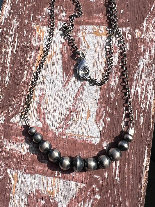 Sterling pearl necklace