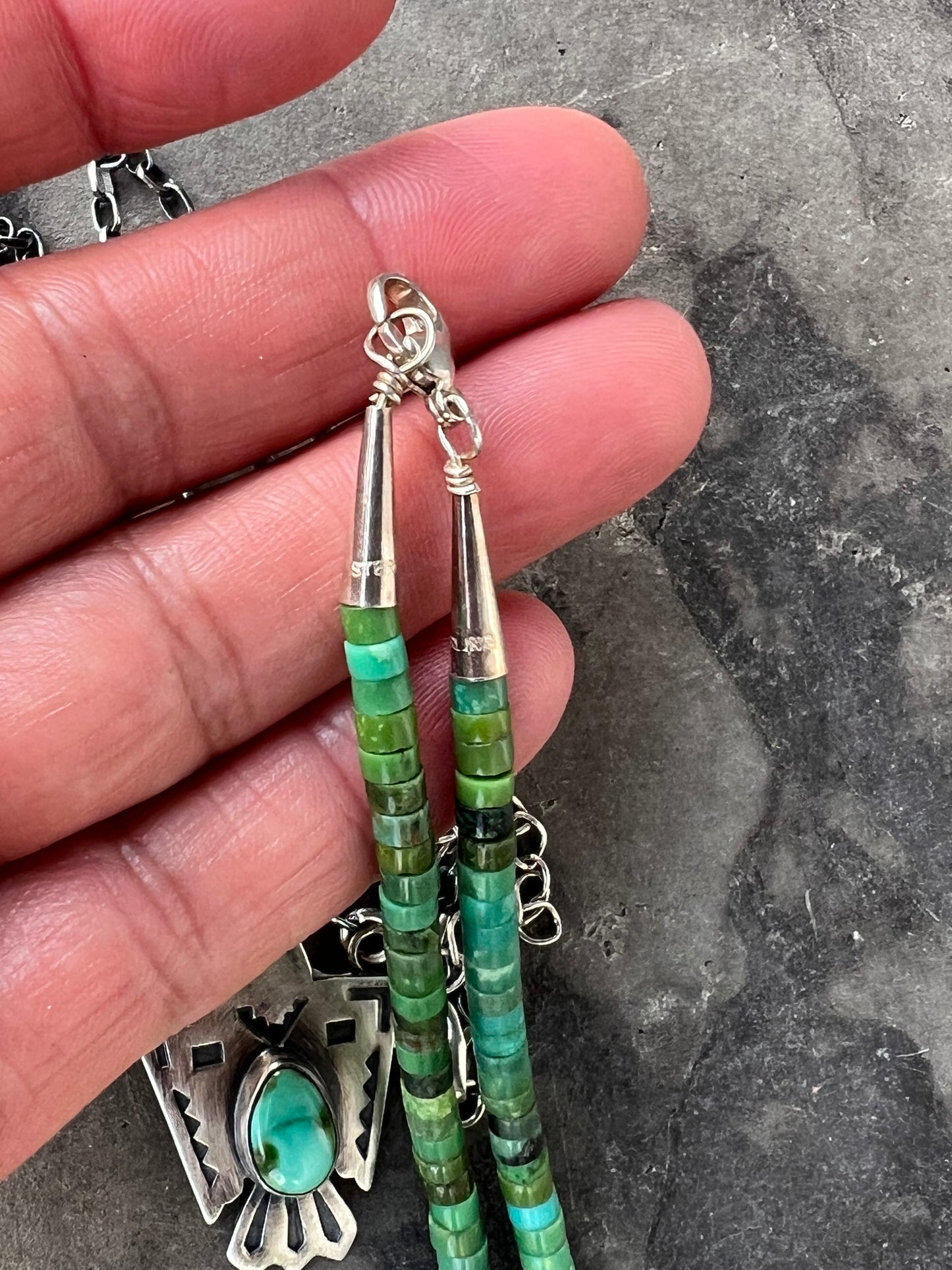 Green Heishi Necklace