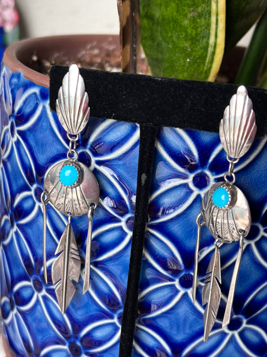 Vintage Post Earrings