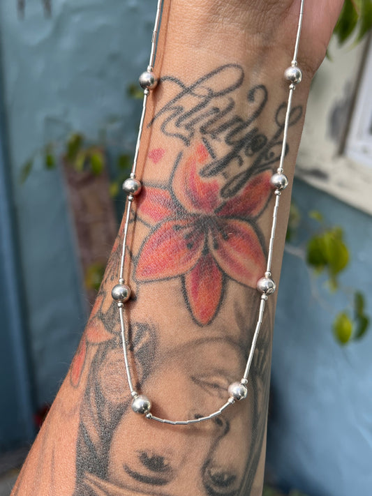 Liquid Sterling Station Necklace