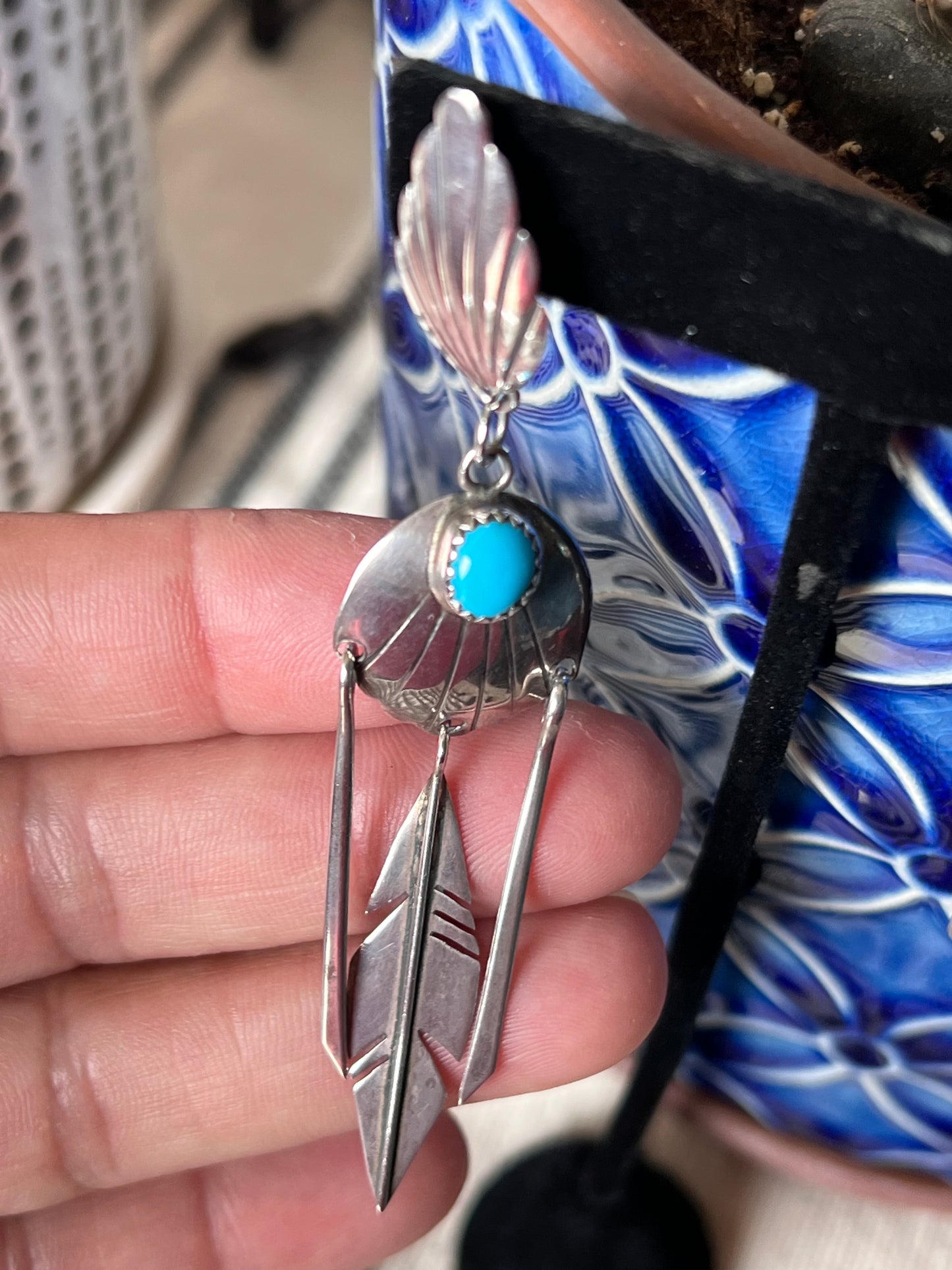 Vintage Post Earrings