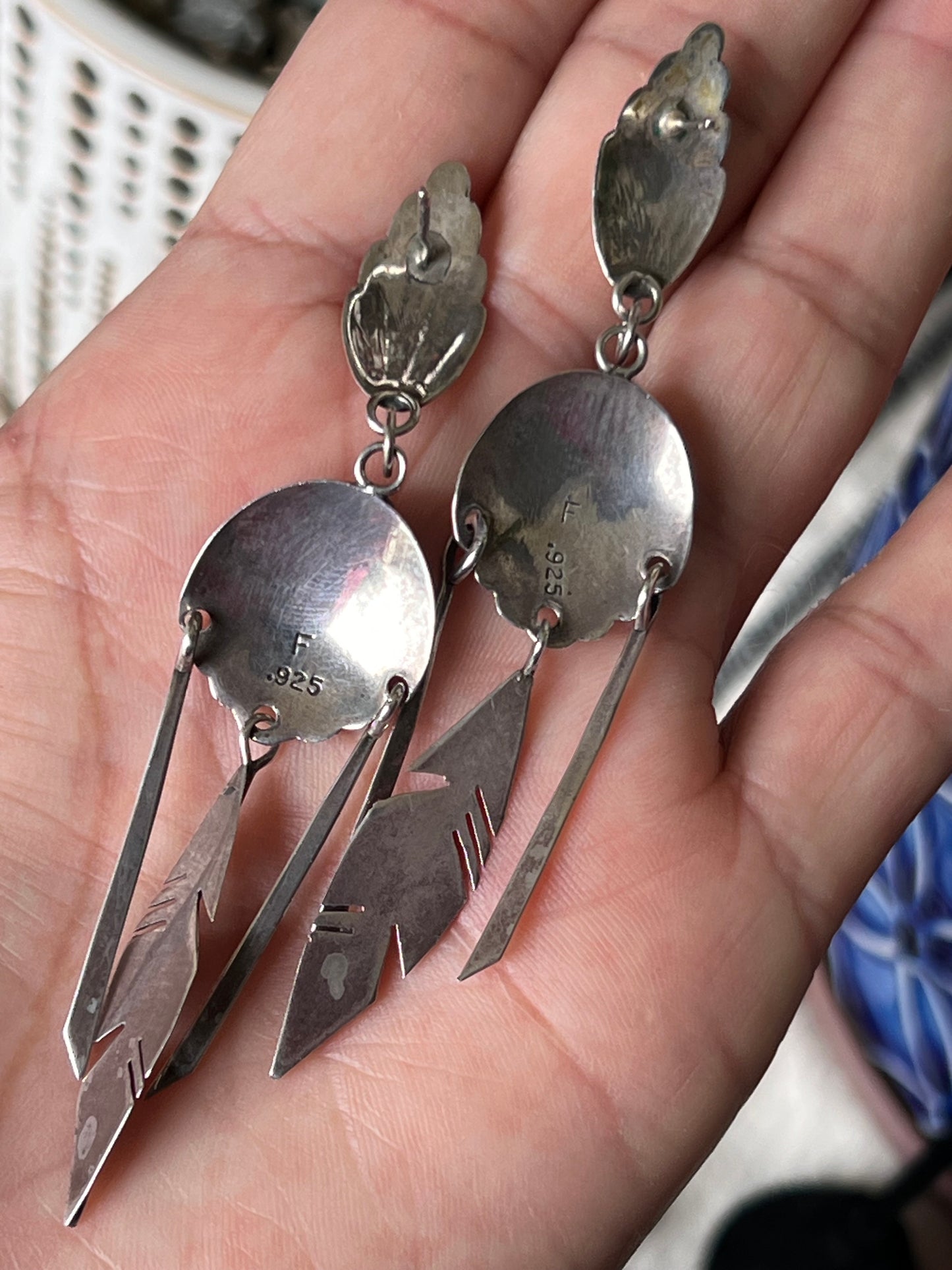 Vintage Post Earrings
