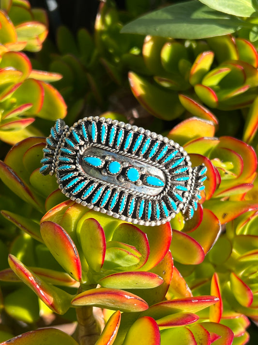 Zuni Needlepoint cuff