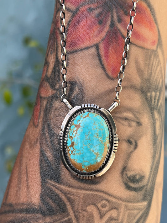 Number 8 Pendant Necklace