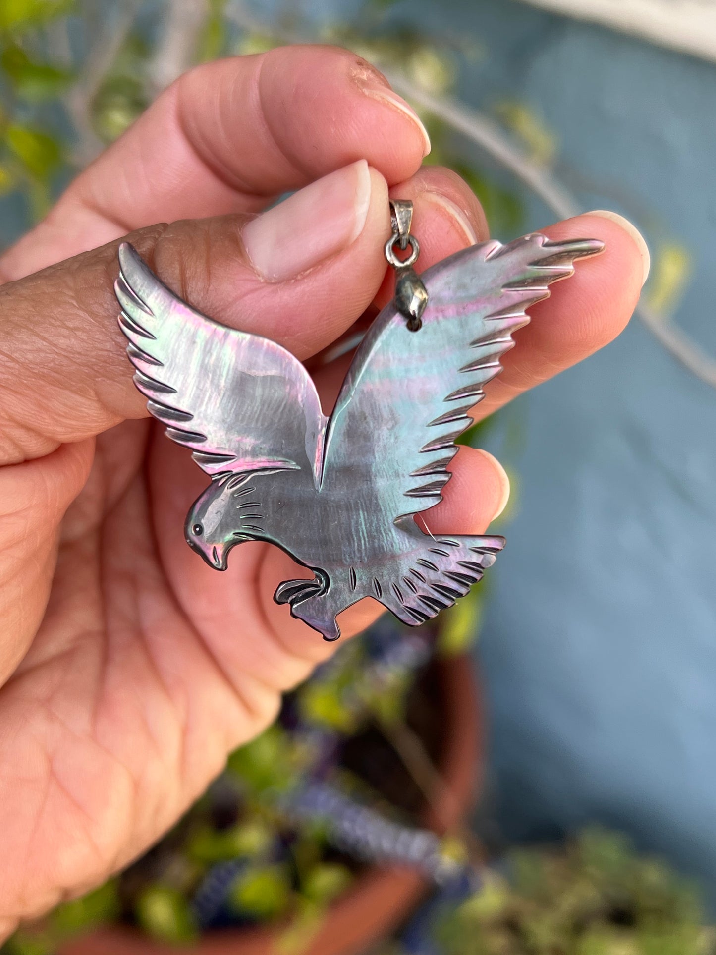 Abalone Bird Pendant