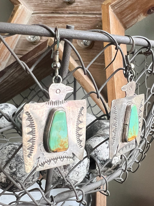 Fred Begay Thunderbird Earrings