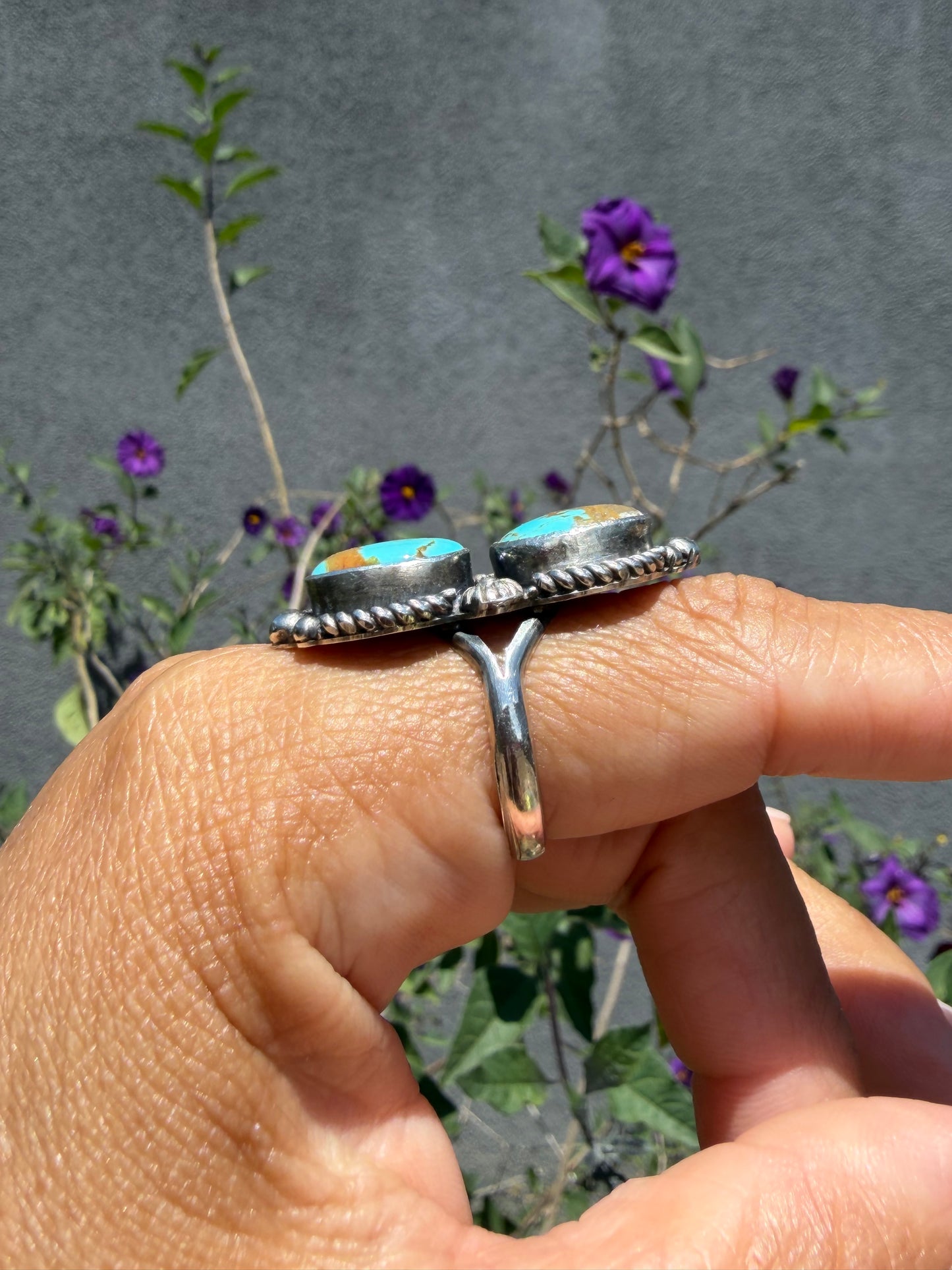 2-Stone Number 8 Ring