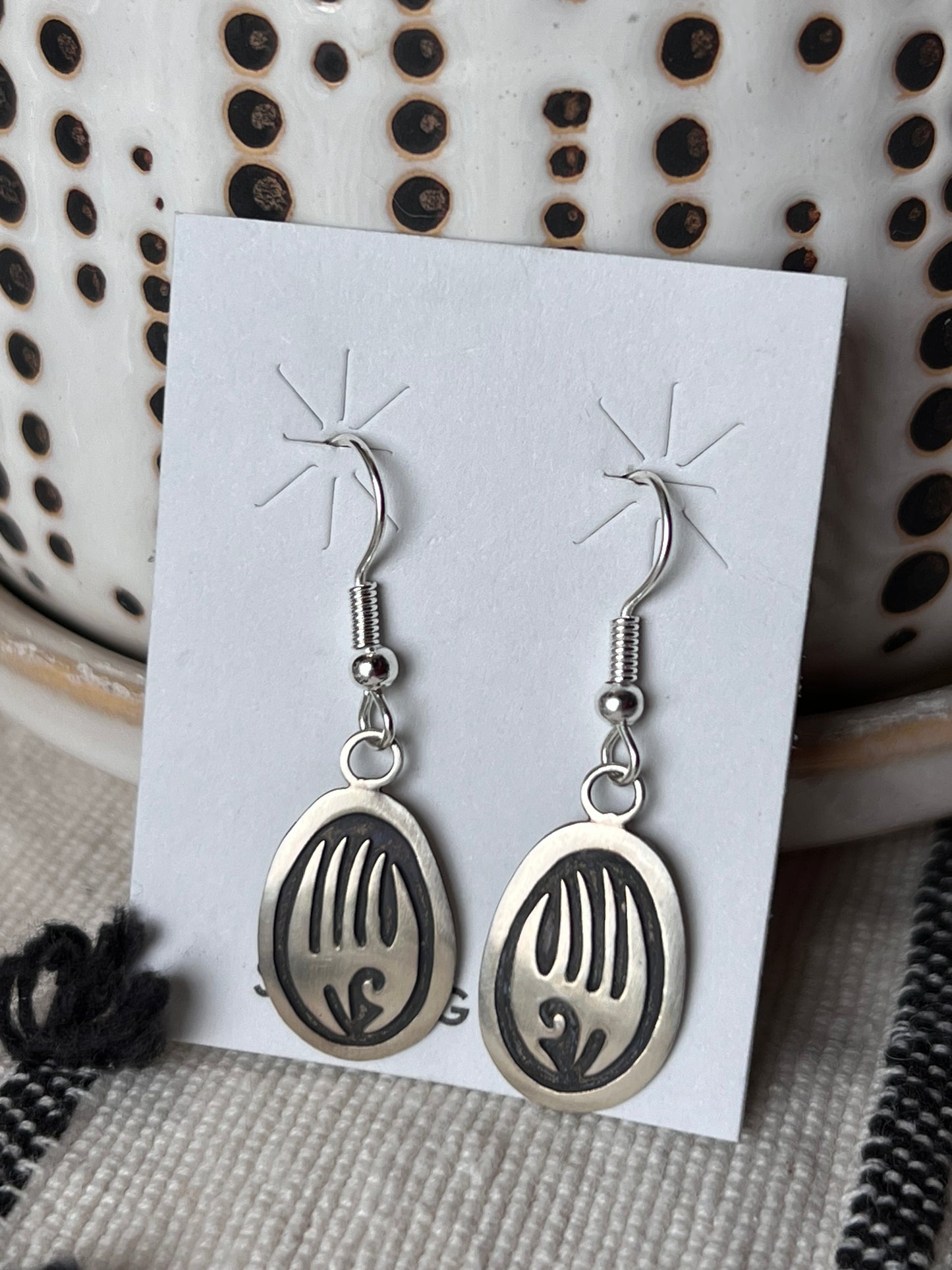 Hopi Bear Paw Earrings