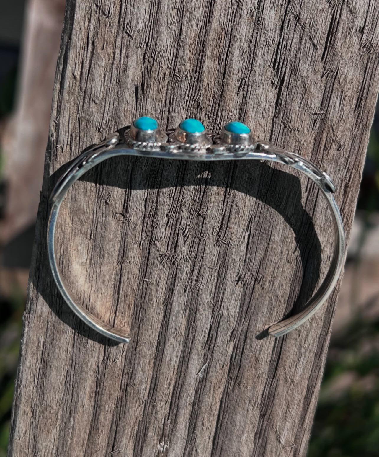 3-Stone Feather Cuff
