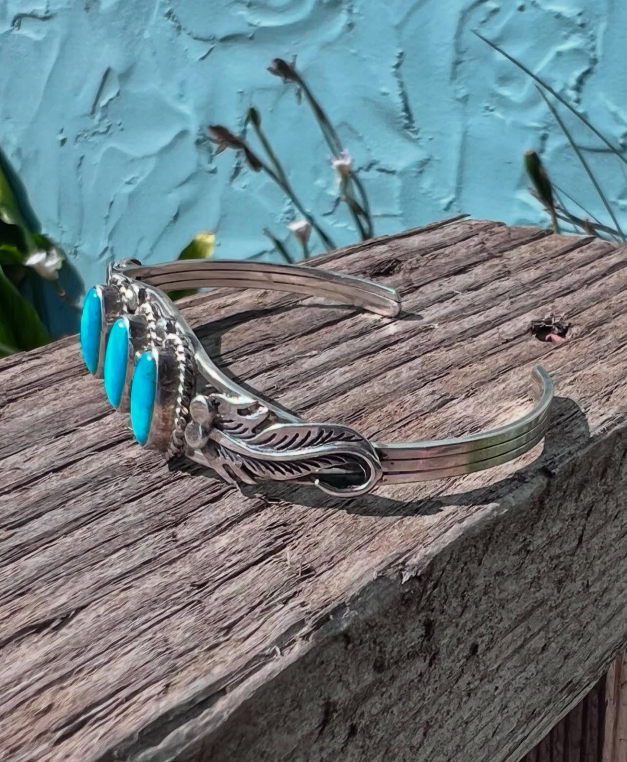 3-Stone Feather Cuff